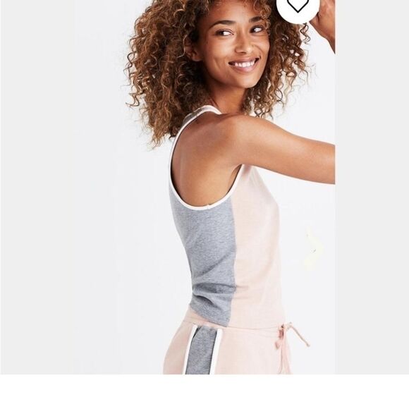 NWOT Women’s Madewell offline Terry Tank Black &Grey M - Picture 6 of 6